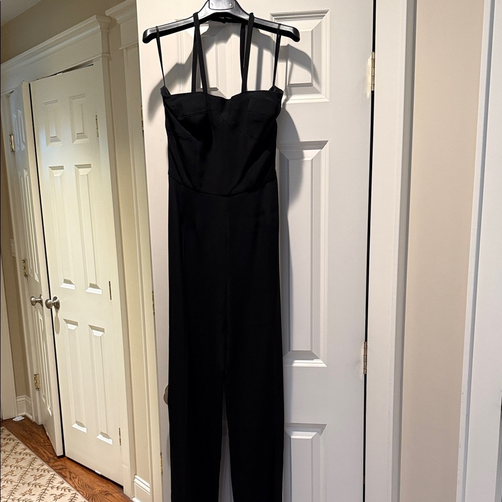 Elegant Black Strapless Jumpsuit